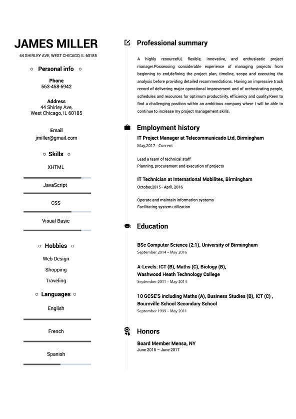 Awesome Resume Template