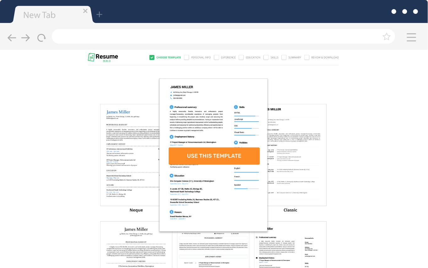 build a resume for free online