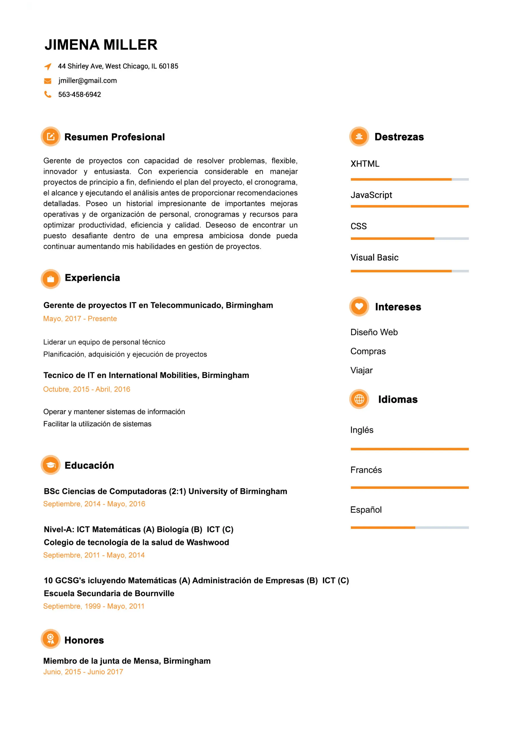 Moderno Resume Template