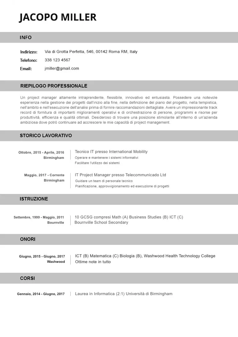 Elegante Resume Template